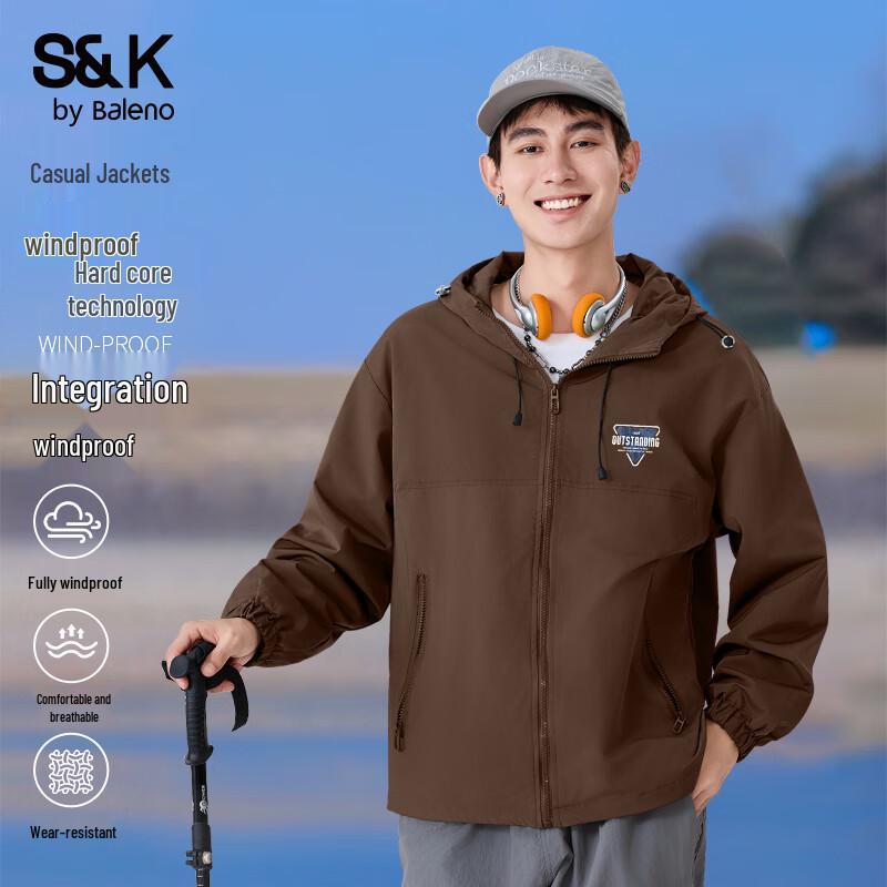 

Baleno S&K Series Men s Outdoor Hooded Windbreaker Jacket 4XL