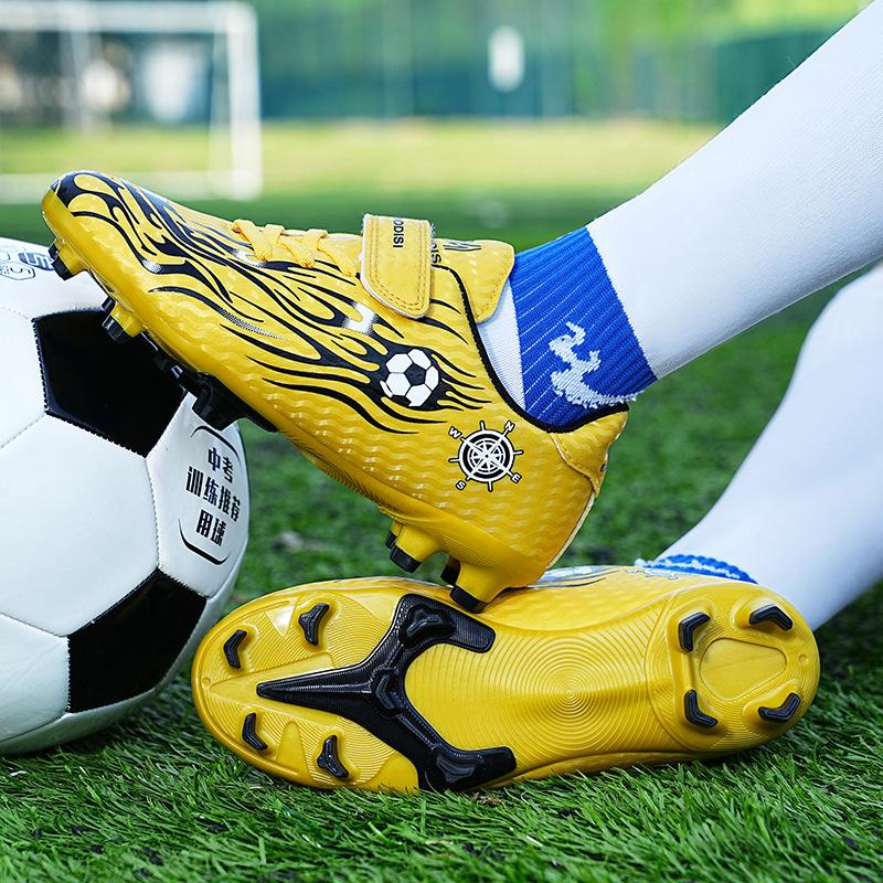Foreign trade children's football shoes men's and women's sports football shoes broken nails primary school students indoor football game training sho