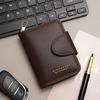 Men RFID Blocking Wallet Large Capacity Credit Card Holder Zipper Accordion Card Case Leather Card Organizer Coin Purse