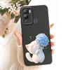 For Infinix Hot 12 12 Play Cute Cat Flower Cartoon Phone Case For Infinix Hot12i Hot 12Play Shockproof Soft Silicone Bumpers