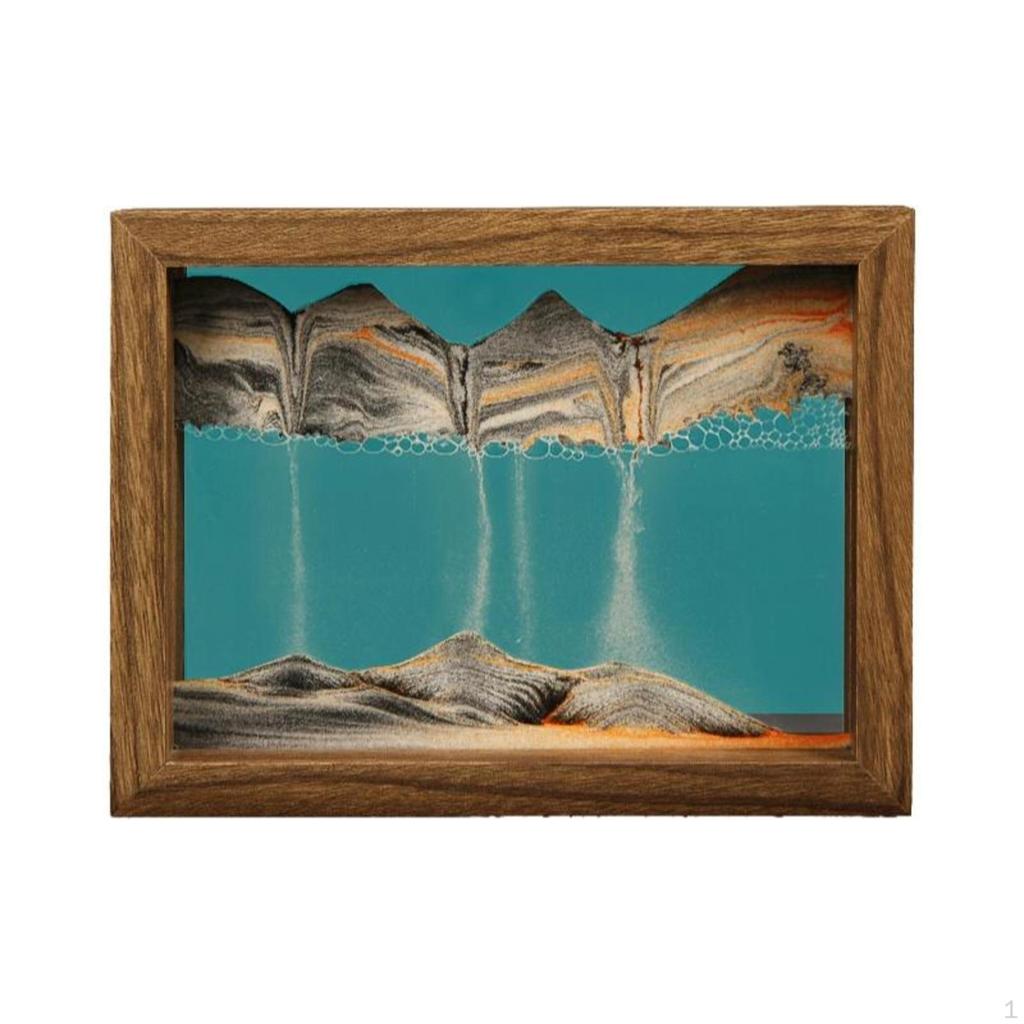 Flowing Sand Painting, Desktop Art Decoration, Home Office Rotatable,
