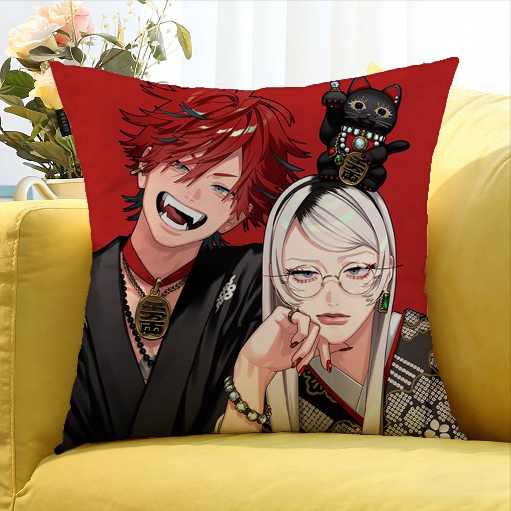GGokurakugai Various Sizes Square Pillow Case For Car Home Bedchamber Decor