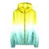 Women's Fashion Gradient Printed Hooded Tops Outdoor Sunscreen Coat