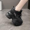 Fashion 10CM High Platform Women Sneakers Autumn Thick Sole Casual Dad Chunky Shoes Woman Leather Sports Walking Shoes Zapatos Mujer