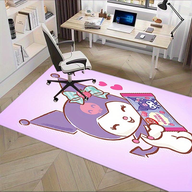 Office Rug Kero-chan, KitKat Anti-Slip Rug, Machine Washable for Living Room, Bedroom, Office, Multiple Sizes, Bedroom Mat, Decorative Mat, Durable Ma