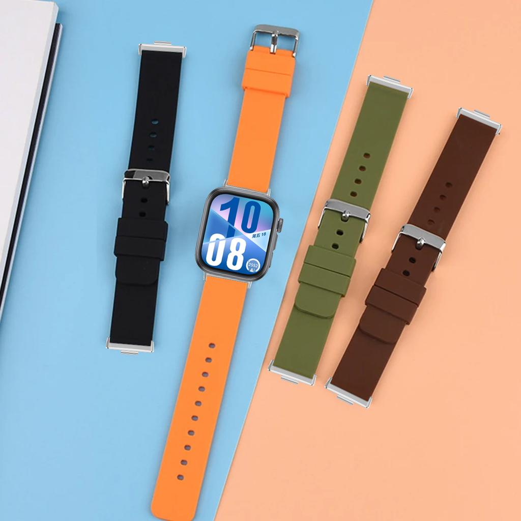 Silikonarmband för Huawei Watch Fit4/4 Pro Armband Smartklocka Ersättningsarmband för Huawei Watch Fit3/2/1 Ersättning