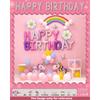 Birthday Balloon Set Party Decoration Arrangement Boys and Girls Birthday Balloon Set Premium Sensory Dopamine