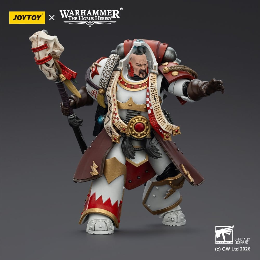 Joy Toy Warhammer 40,000 - White Scars Stormseer Consul - Stormseer Consul With Force Staff And Bolt Pistol