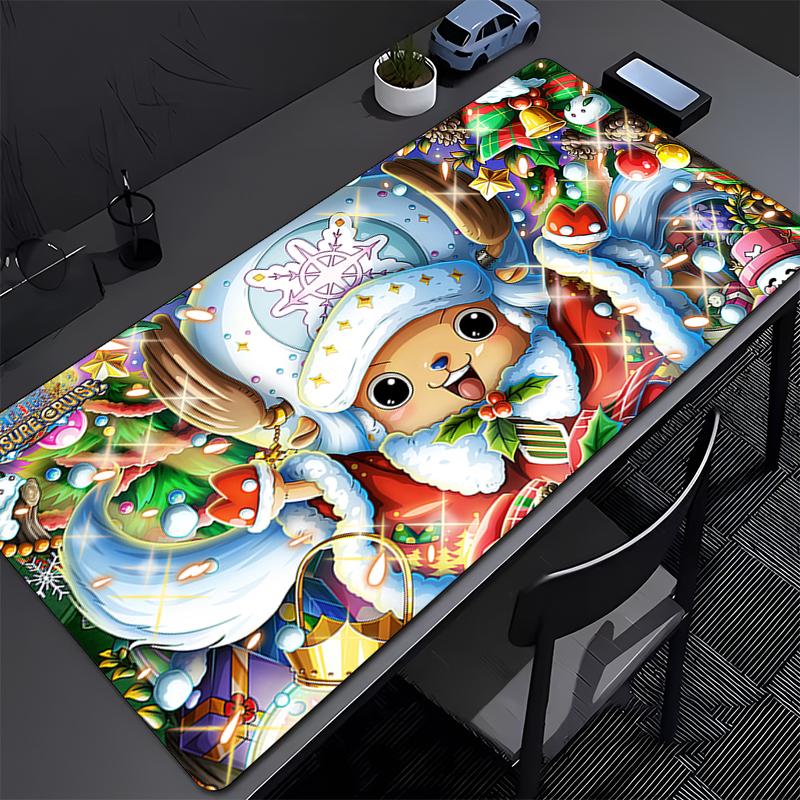 Gaming Mouse Pad Natural Rubber Kawaii One Piece Tony Tony Chopper Anime PC Computer Game Desk Mouse Mat Office Laptop Mousepad