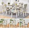 Printed Chair Cover Elastic Stretch Seat Cover Retro Chair Slipcover  Kitchen Use
