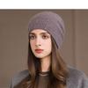 Rabbit Hair Hat Winter Knitted Hat Women's Pullover Wool Hat
