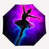 1pc Dance Art Automatic Folding Umbrella - 8-Rib Compact Travel Umbrella Durable & Portable for Outdoor Use, Perfect Gift for Birthdays006