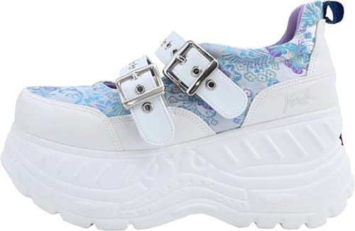 Platform belted sneakers