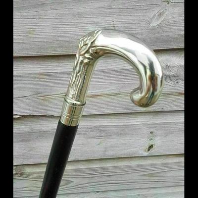 Antique Umbrella Victorian Wooden Walking Stick Eagle Head Handle Cane Gift