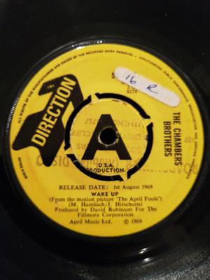 7inch Record CHAMBERS BROTHERS - Wake Up 584367PRMO Direction 1969 UK Soul/Funk Used