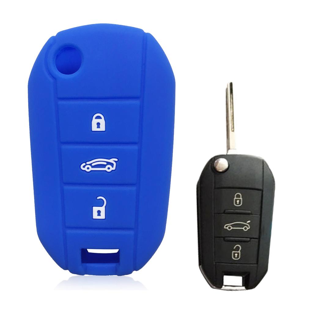 Silicone Car Key Case Fob For Opel Corsa D F A E Grandland X Crossland Combo Cap For Citroen C4 Cactus C5 Aircross Berlingo fob