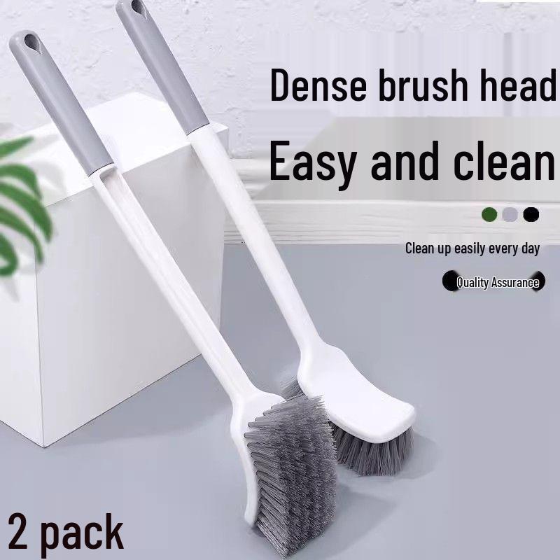 

2-Pack Thickened Long Handle Toilet Brush with Soft Bristles for Bathroom Cleaning