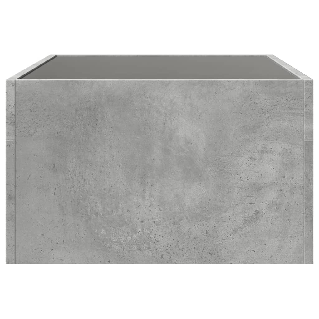 Infinity LED Coffee Table in Concrete Grey 70 x 50 x 30 cm
