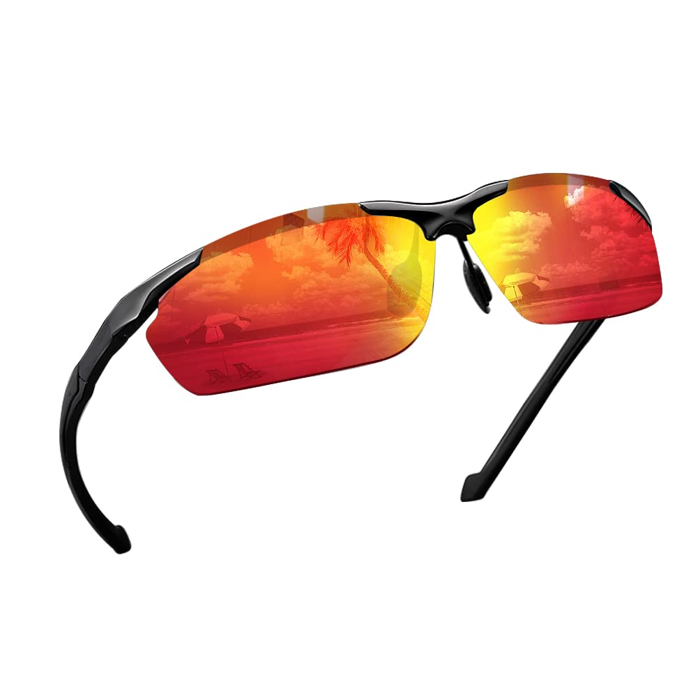 

Polarized Sports Polarized Ultra Light UV400 UV Unisex [Glazata] Sunglasses, Glasses, Day/Night Use, Metal, Protection, Driving/Baseball/Biking/Night