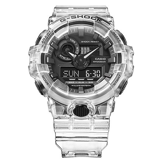 Casio Erkek Reçine 200M Suya Dayanıklı Analog Darbeye Dayanıklı Kuvars Saat GA-700SKE-7A