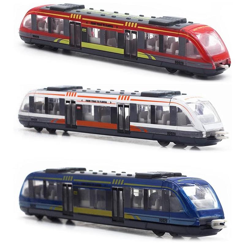 1/3KS Sada hraček vlaků Vysokorychlostní lokomotiva Motor Die Cast Model auta Posuvný propojený metro Bullet Train Sada pro děti