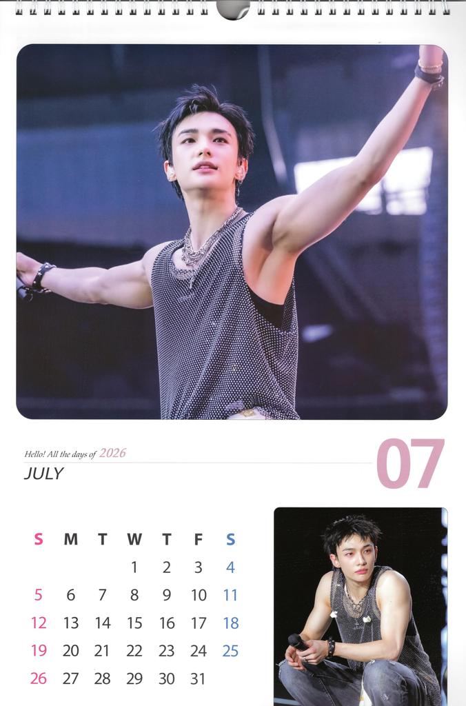 Stray Kids Stor Veggkalender 2026 Klistremerkesett Merchandise (Reiwa 8) + K-POP (Hyunjin)