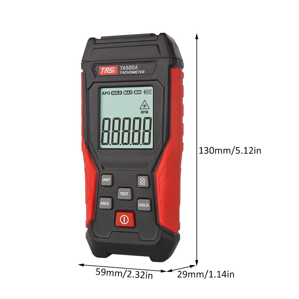 

TA500 Digital Tachometer High Accuracy RPM Speedometer Multi-Function Handheld Tachometer 3-100000RPM Speed Measurement Tools