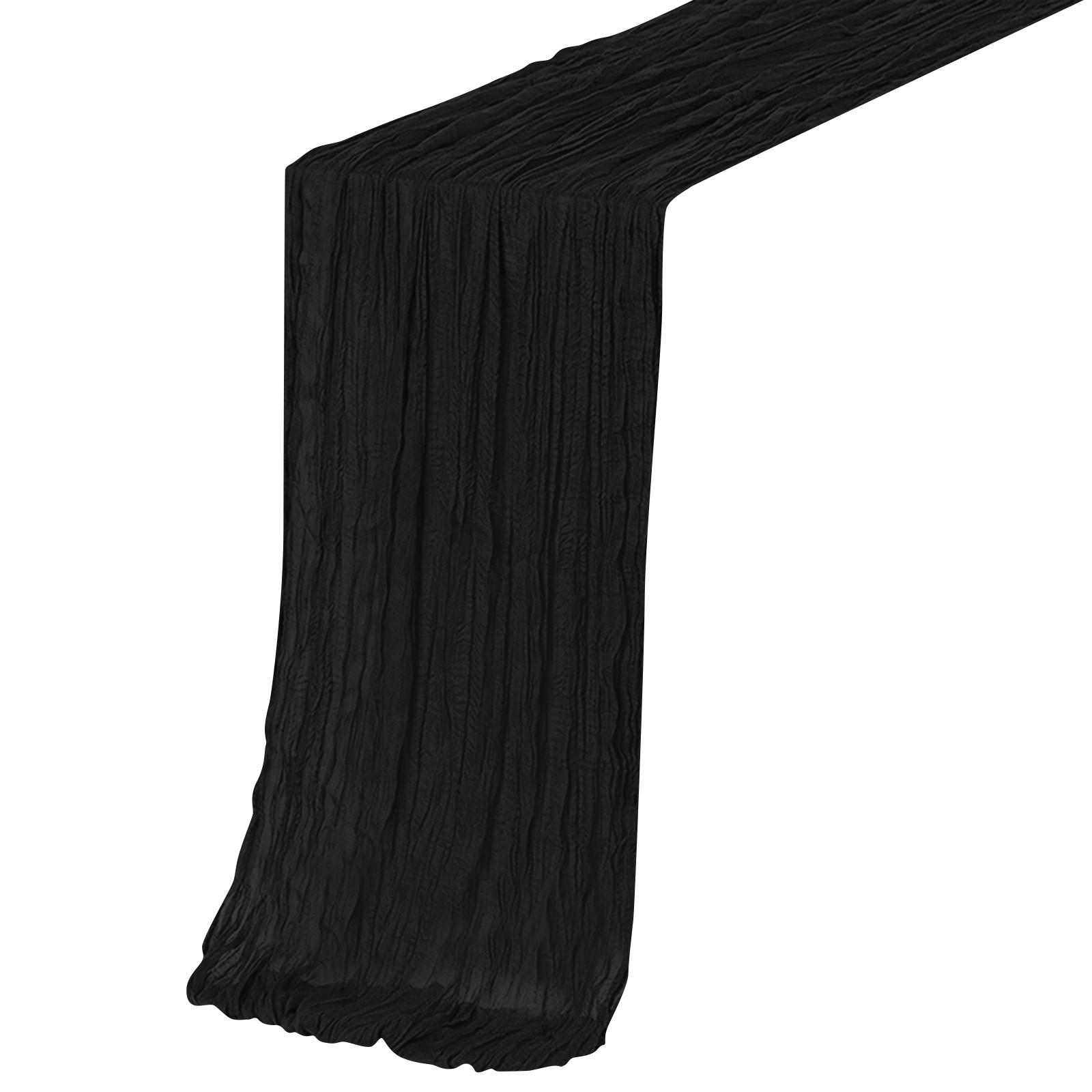 

Скатерть в стиле бохо, ткань для скатерти, скатерть для свадебного декора 300 * 90 см One Size чёрный