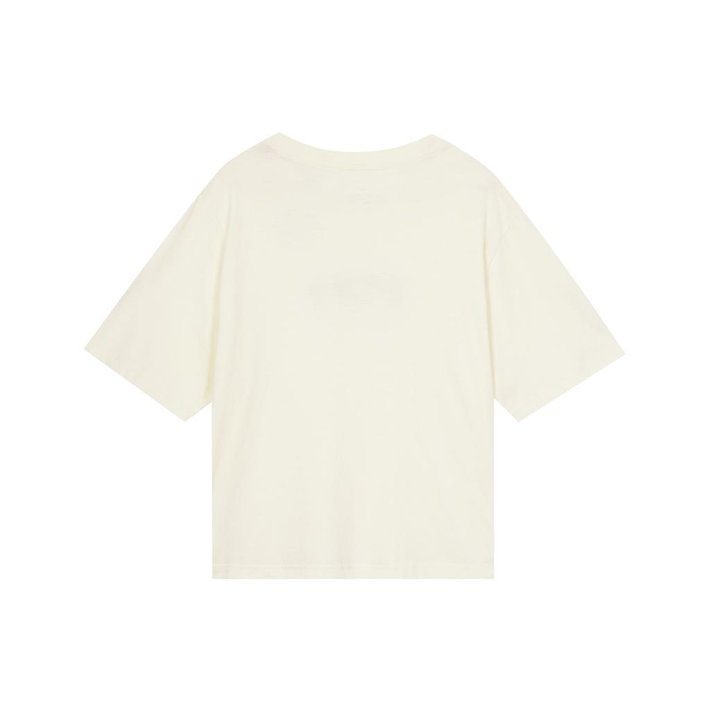 Nike Sportswear Casual Comfort Floral Embroidery Short Sleeve T-Shirt Women Tops Coconut-Milk DD1457-113