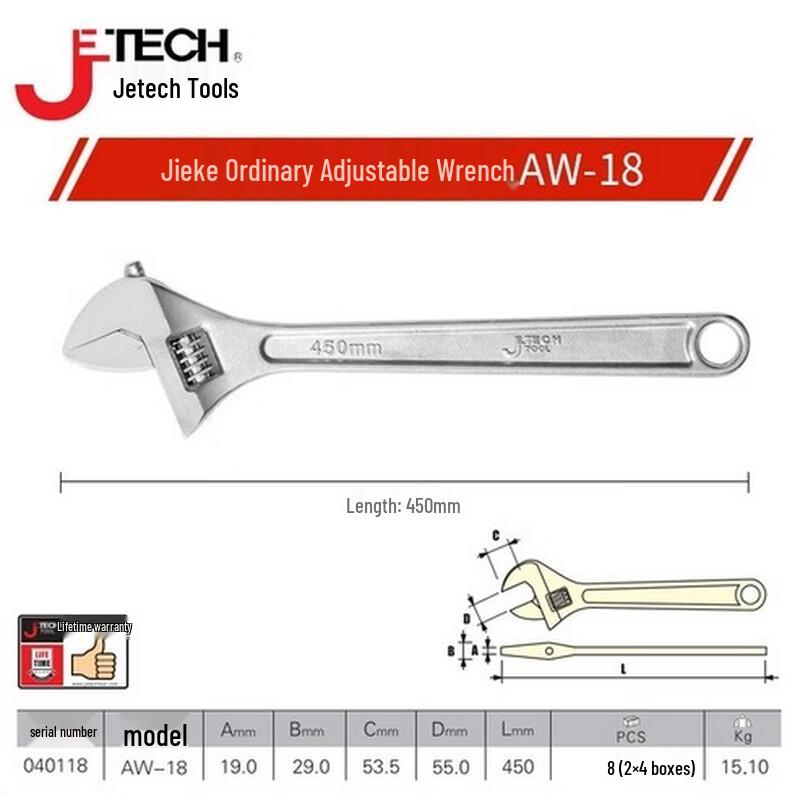 

SMVP Adjustable Wrench CN plug (adapter included)