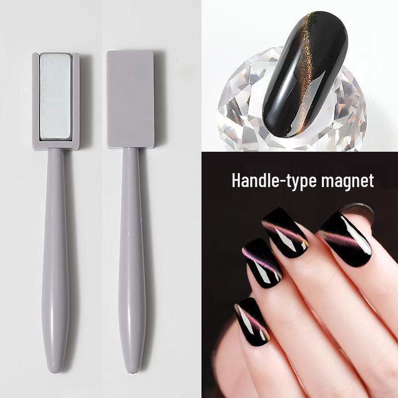 Golden Cudgel Double-Headed Nail Art Magnet for Cat Eye Gel Polish