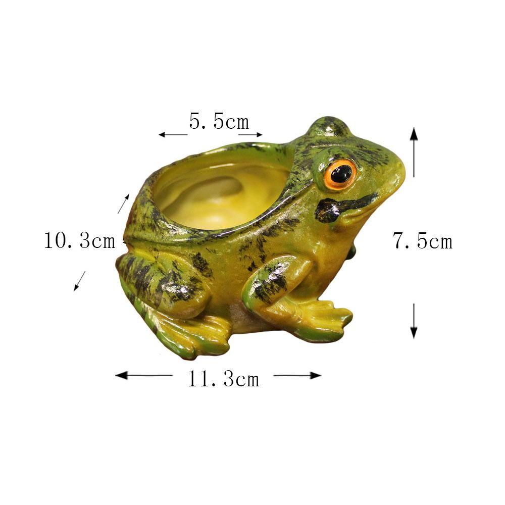 

Дышащий горшок для цветов в виде лягушки, утолщенный кашпо для растений, горшки для суккулентов в виде лягушки, сад зелёный