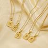 18K Hollow 26 English Letter Necklace Women's Fashion Letter Pendant Jewelry 2026