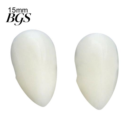 2 pezzi 13/15/17/19mm Halloween finti denti da vampiro zanne protesi Prop decorazioni per feste