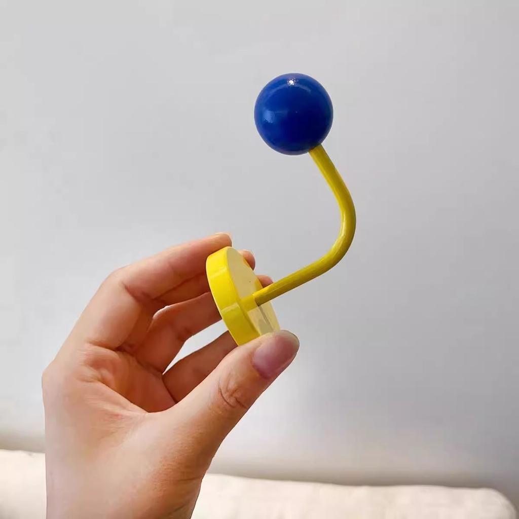 1PC Color Creative Magnetic Hook No Punch Magnetic Hook Kitchen Bathroom Door Refrigerator Strong Traceless Decoration