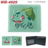 Pokemon Full Color Short Card Holder Coin Purse Bifold Wallet Cute Anime Peripheral Change Pouch