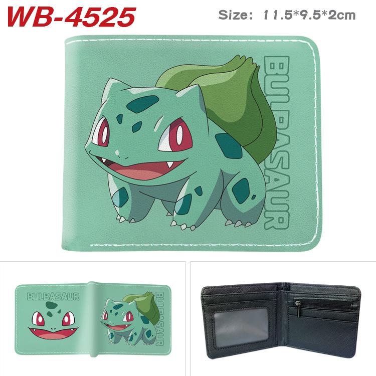 Pokemon Full Color Short Card Holder Coin Purse Bifold Wallet Cute Anime Peripheral Change Pouch