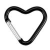 Pack of 10 Heart Shaped Metal Carabiner Keychain Accessory Portable for Outdoor Climbing and Camping Keyring Hook
