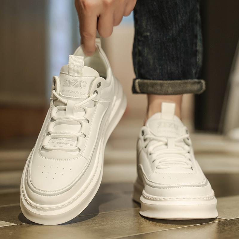 Fashion Italian Men Leather Casual Minimalist Shoes Fashion 2024 New Designer Handmade Outdoor Flat Shoes Leisure Walk Vulcanized Shoes