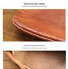 European Retro Cowhide Coin Purse: Hand-rubbed Leather Change Pouch with Drawstring
