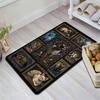 Gothic Cat Portraits Pattern Rug Floor Mat for Living Room or Bedroom Soft and Comfortable Carpet a Gift for Birthday and Holiday.