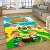 Niedlicher Animal Crossing New Horizons Cartoon Teppich für Schlafzimmer Wohnzimmer Zuhause Sofa Dekoration, Kinderspiel Große Dekor Bodenmatte