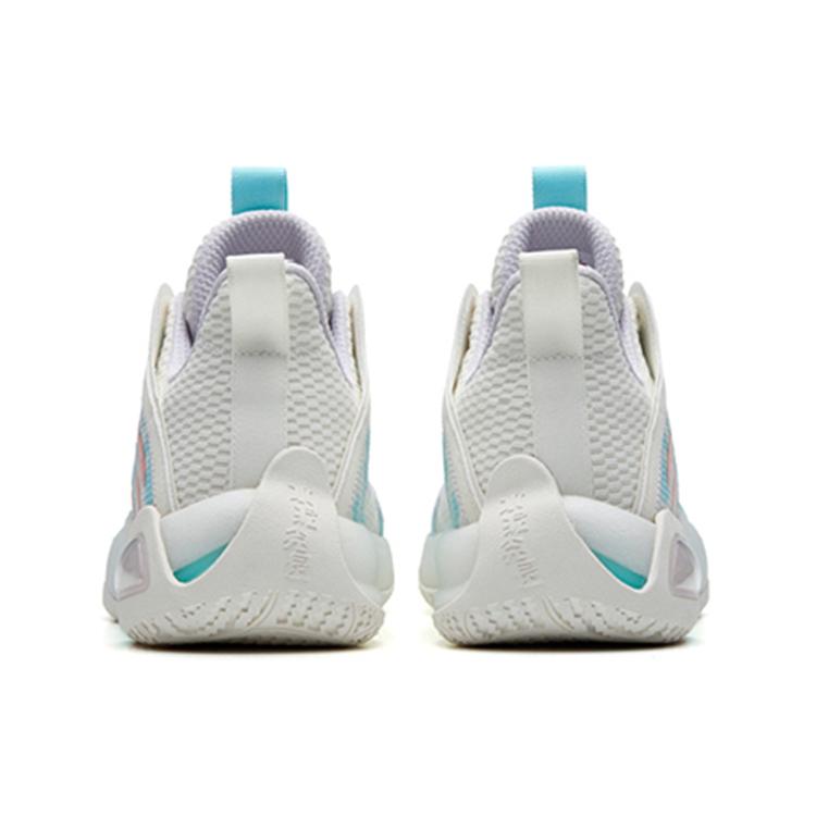 New Anta Cement Bubble 2.0 Low Top Performance Basketball Shoes Men's White Purple 112231611-2