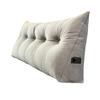 Headboard Triangular Pillow Headboard Wedge Cushion with Removable Cover Daybed Bolster Pillow with Side Pocket for Bed Reading Working