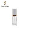 In Stock: Transparent 30ml Clover Press-Top Lotion Bottle, 50ml Glass Bottle, BB Cream Skincare Travel Size Bottle