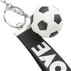 Creative Soccer Keychain Alloy Sport Key Chains for Men Women Boys Girls Wallet Backpack Bag Charms