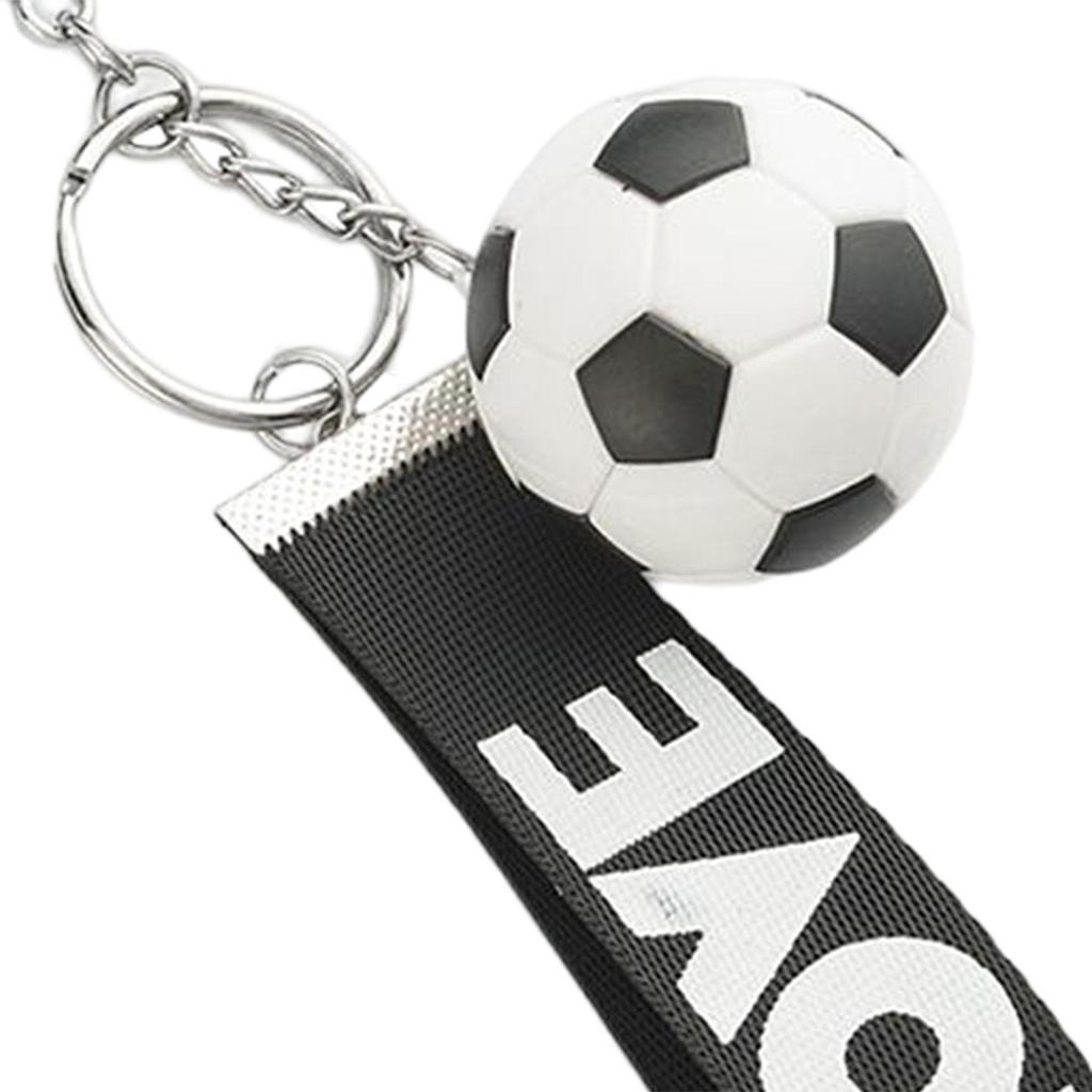 Creative Soccer Keychain Alloy Sport Key Chains for Men Women Boys Girls Wallet Backpack Bag Charms