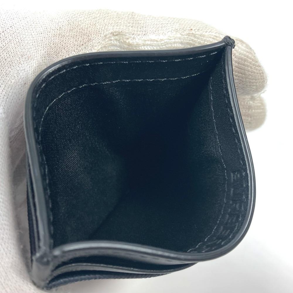 BURBERRY check Business Card Holder Pass Case Card Case Leather/PVC Navy/Black