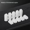 900Pieces Practical 5mm Diameter White Plastic Expansion Dowels Ideal for Home and Professional Construction Use
