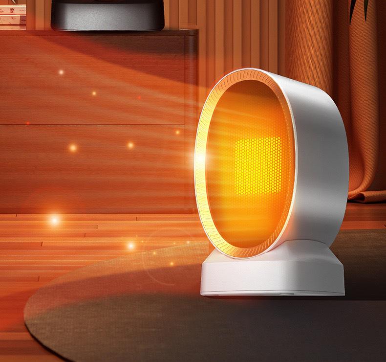 Quick Heat PTC Electric Fan Heater for Living Room & Bedroom - Low Noise, Safe Tip-Over Feature
